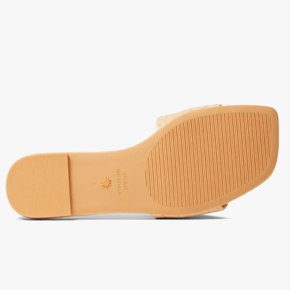 Stuart Weitzman Summer Slide Sandal Mango Color Shoe Size 8.5 NEW